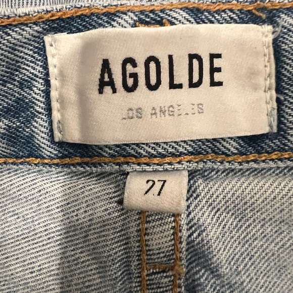 Agolde distressed button fly jean shorts size 27 - Picture 4 of 5